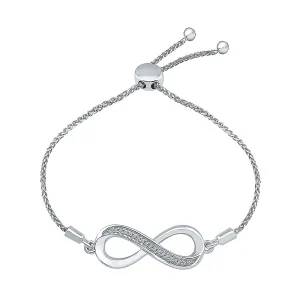 .10ctw Diamond Infinity Bolo Bracelet