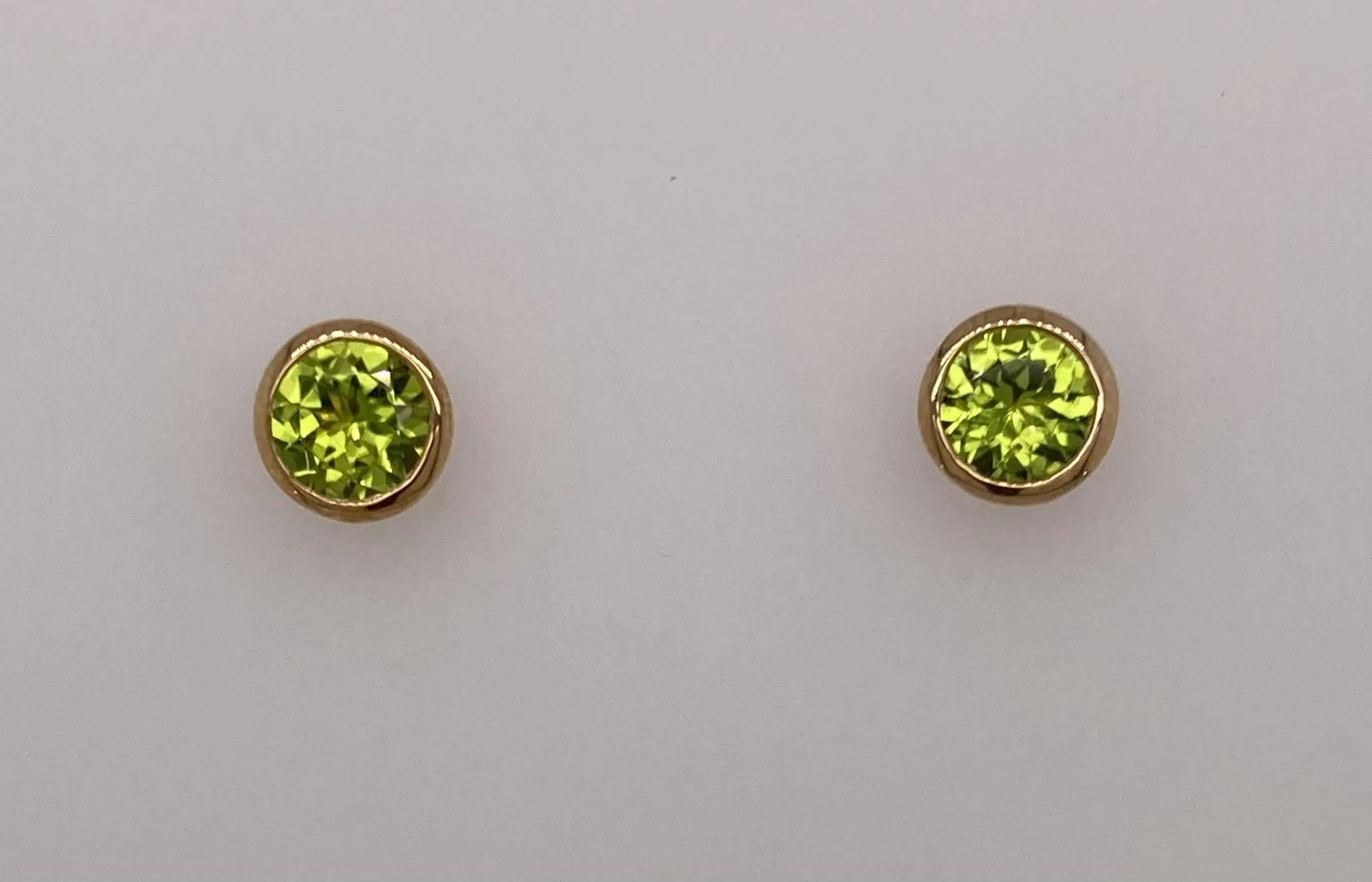 10K Peridot Earrings