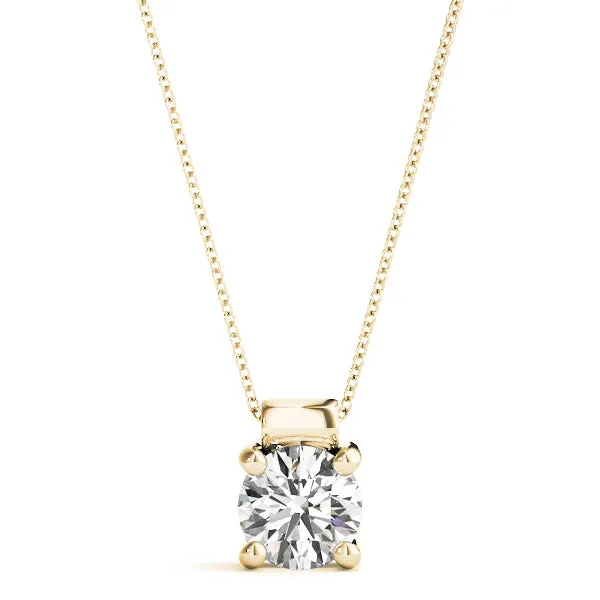 14K Diamond Necklace / Pendant semi-mount