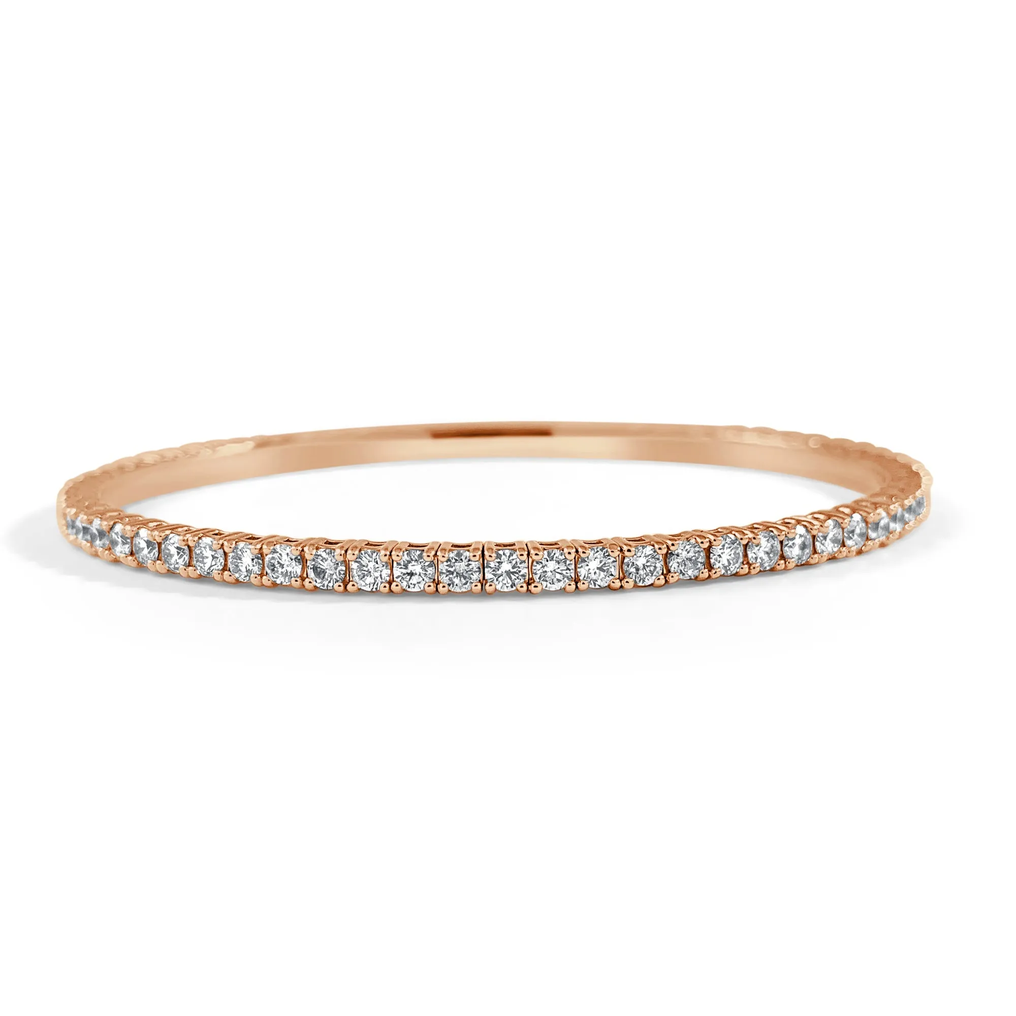 14k Gold & Diamond Flexible Bangle - 3.02ct