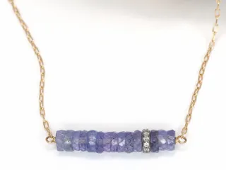 14K Gold Tanzanite Necklace