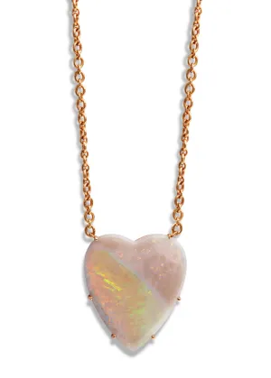 22.32 Carat Opal Heart Necklace