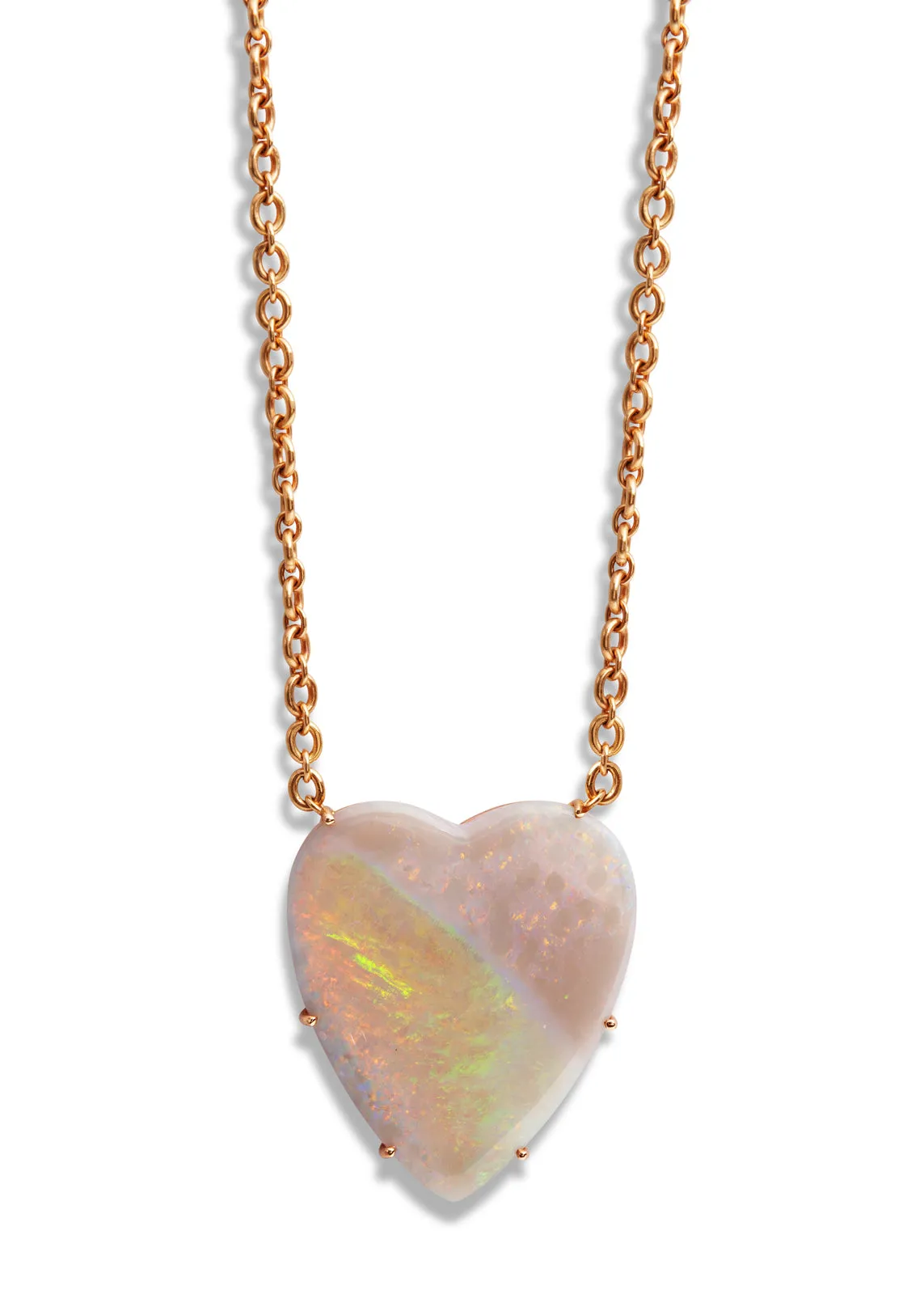 22.32 Carat Opal Heart Necklace