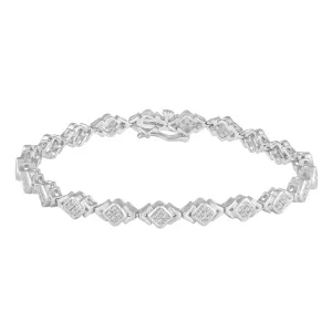 3/4 CT TW Diamond Tennis Bracelet in Sterling Silver