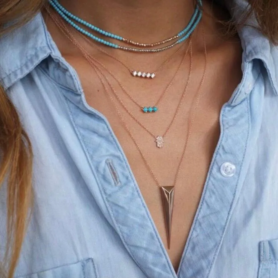 5 Diamond Necklace