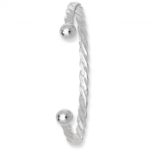 Acotis Silver Bangle Twisted Torc G4093