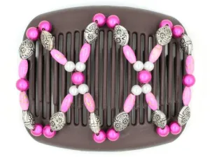 African Butterfly Hair Comb - Dalena Brown 86