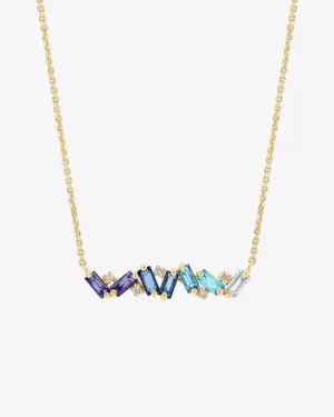 Amalfi Burst Blue Ombre Bar Pendant