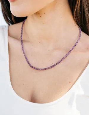 Amethyst Bead Necklace