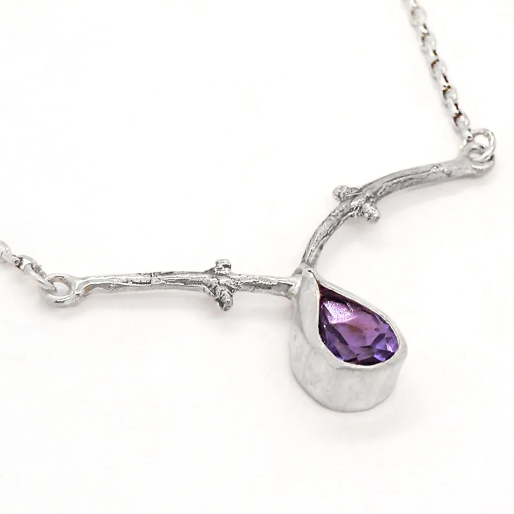 Amethyst Branch Necklace