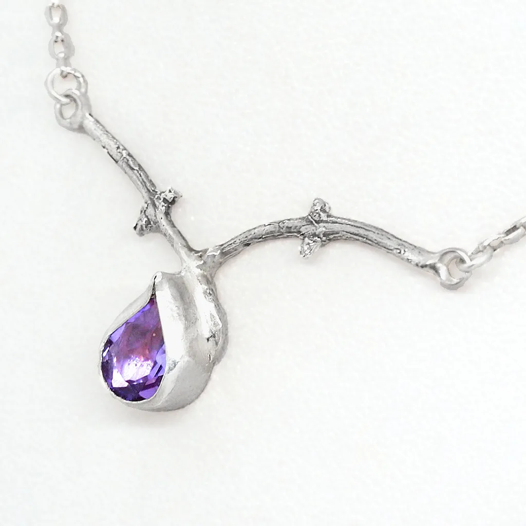 Amethyst Branch Necklace