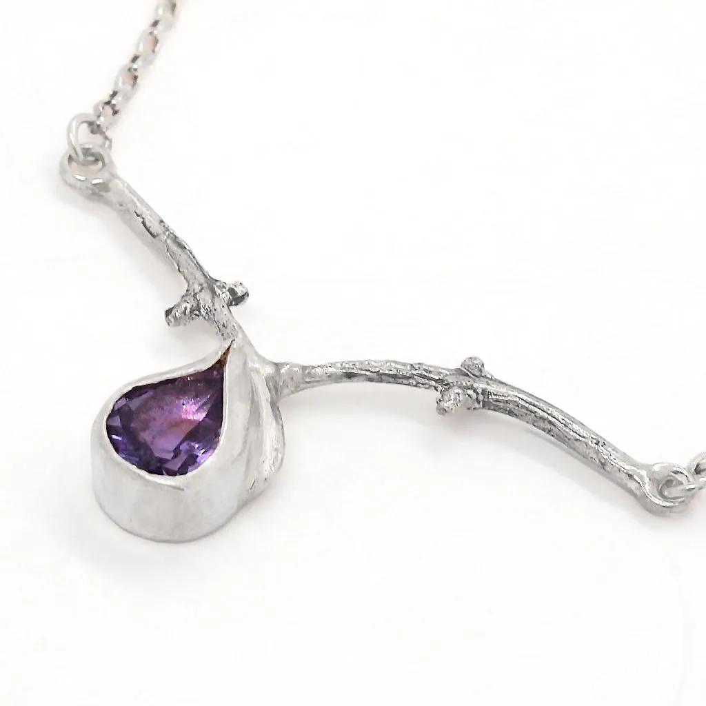 Amethyst Branch Necklace