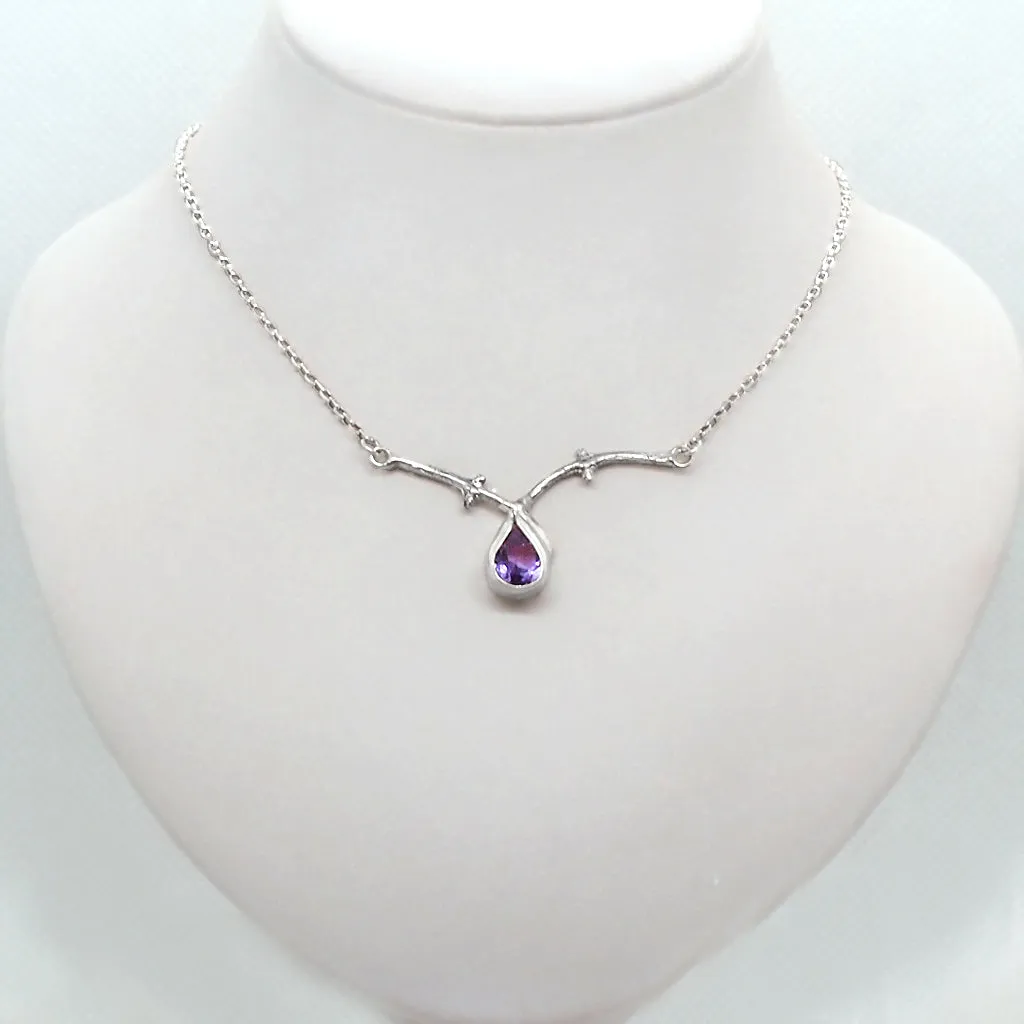 Amethyst Branch Necklace