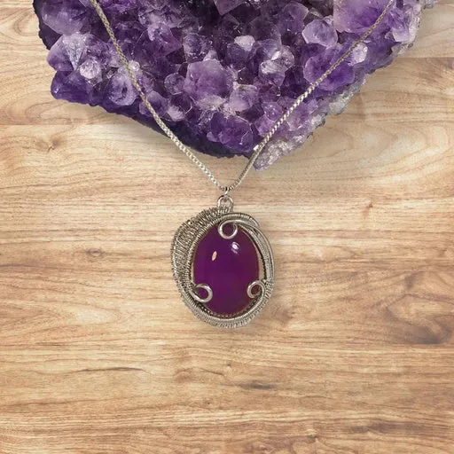 Amethyst Jewelry Necklace Earring Set