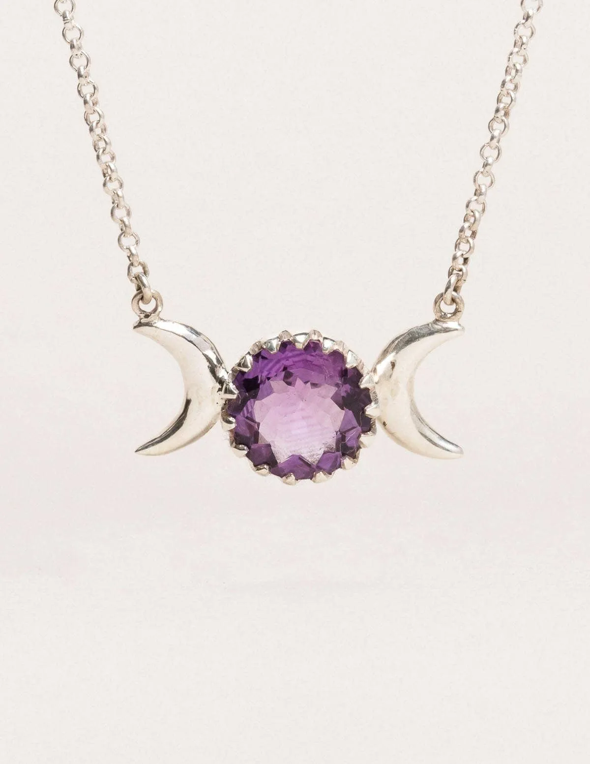 Amethyst Mystic Moon Necklace