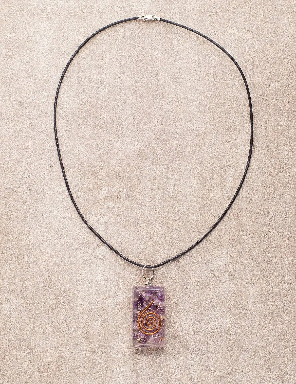 Amethyst Orgone Pendant Necklace