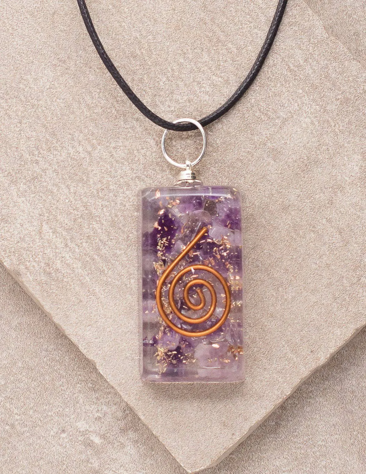 Amethyst Orgone Pendant Necklace