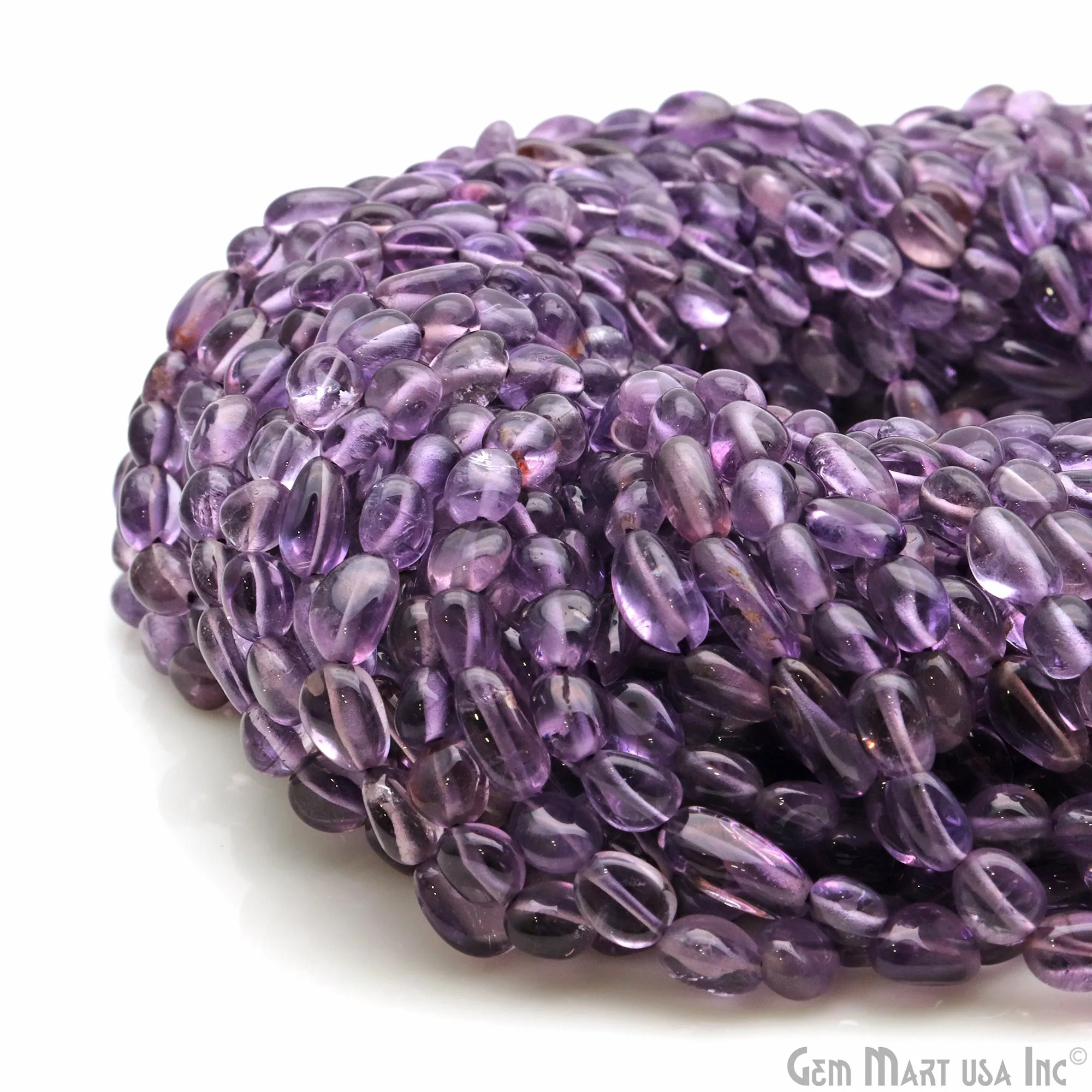 Amethyst Rough Beads, 13 Inch Gemstone Strands, Drilled Strung Briolette Beads, Free Form, 6x4mm