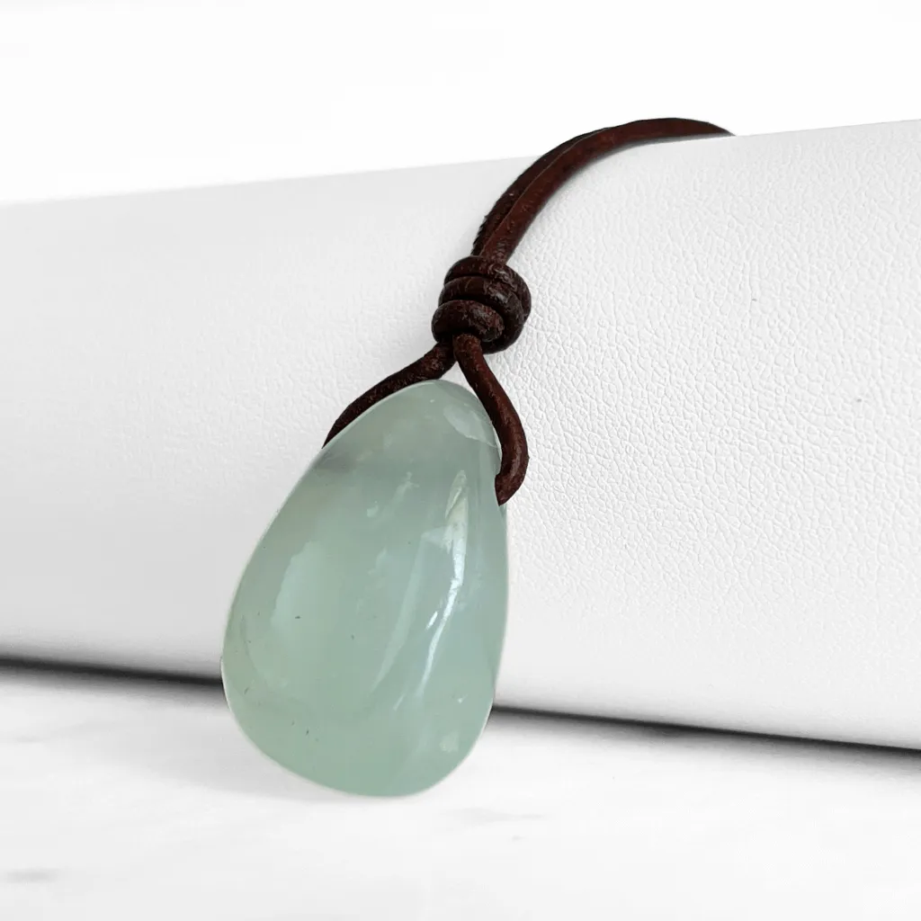 Aquamarine Drop Gemstone Pendant - Soothing Elegance