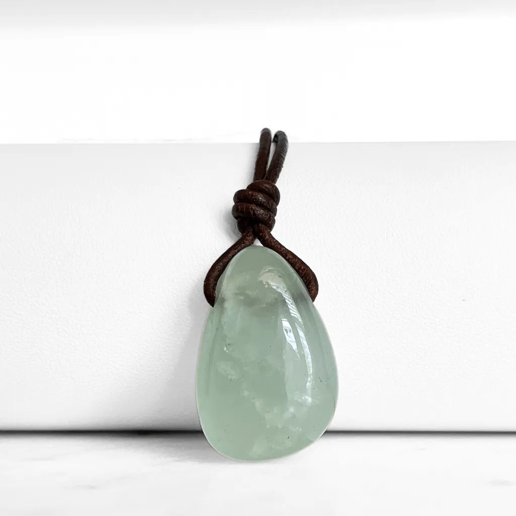 Aquamarine Drop Gemstone Pendant - Soothing Elegance