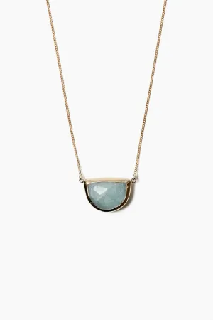 Aquamarine Luna Necklace