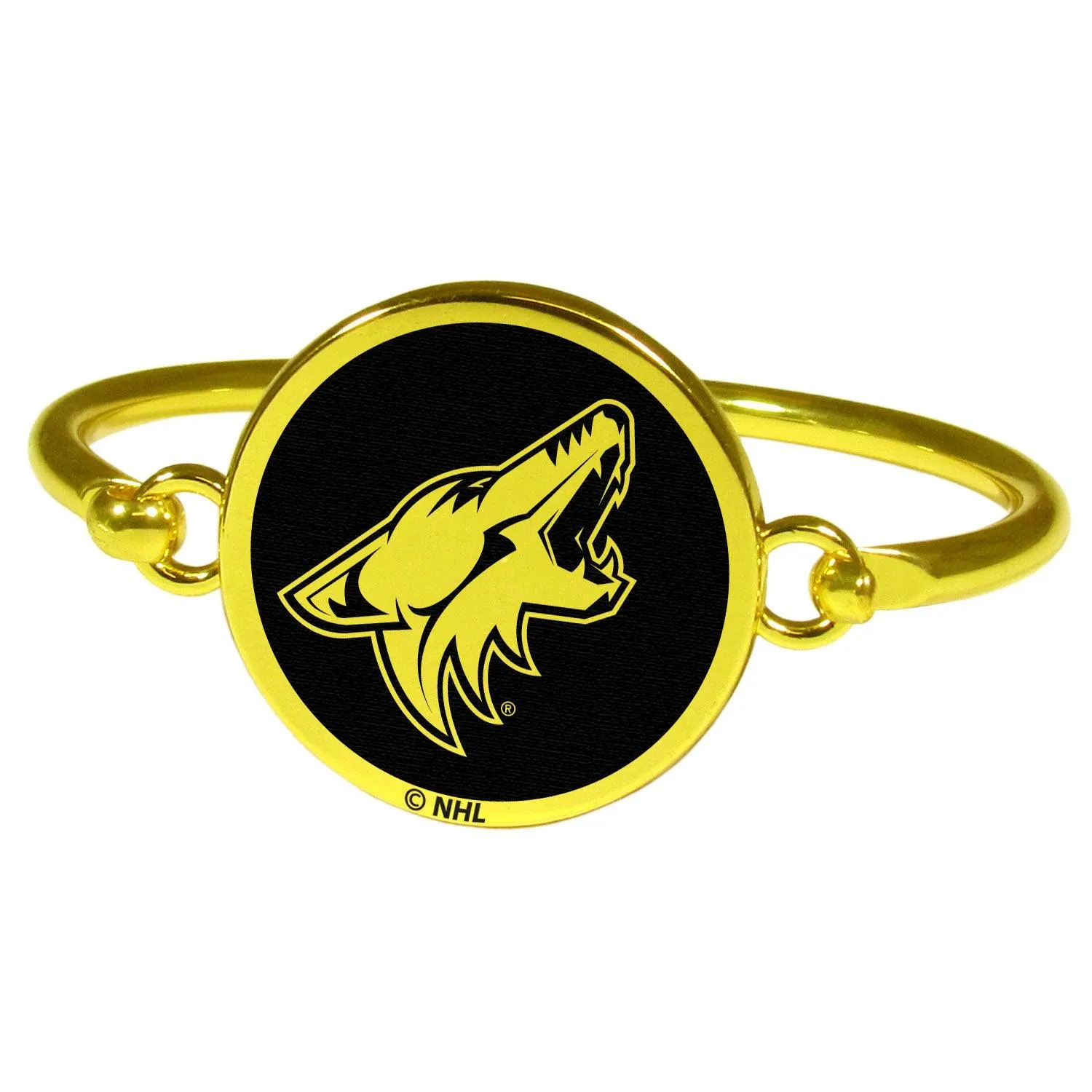 Arizona Coyotes® Gold Tone Bangle Bracelet