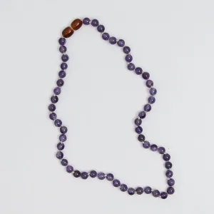 Aura Kids Necklace in Purple Amethyst by Nirrimis