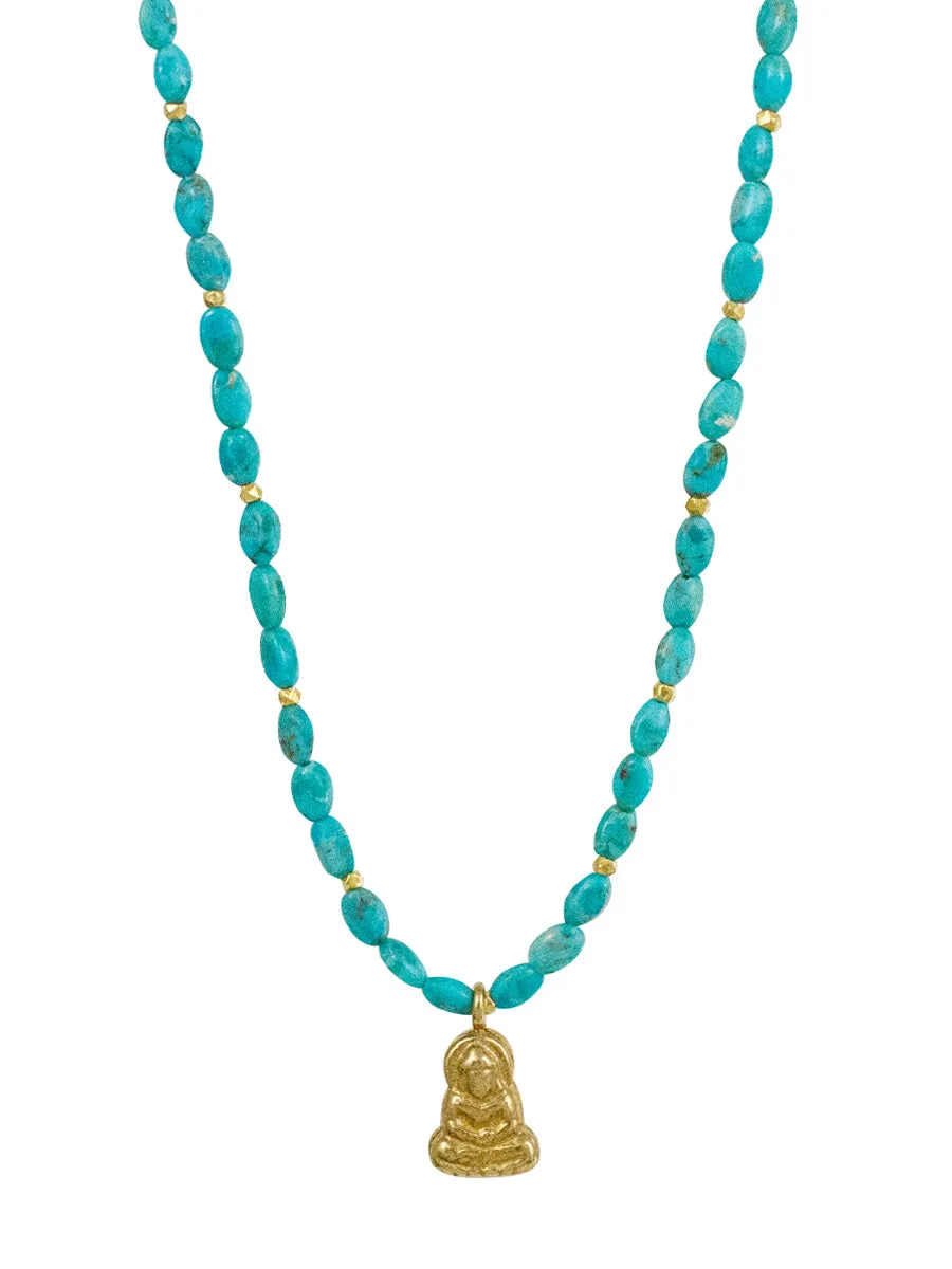 Azure Necklace - Buddha