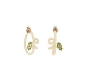 BABY VINE EARRINGS ~ IN PANNA