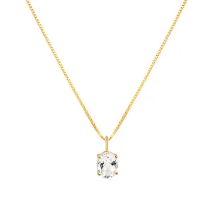 Baldwin Necklace | White Topaz