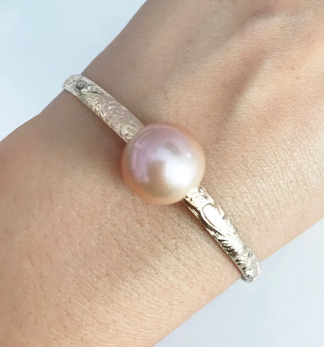 Bangle ALII - pink Edison pearl ( B315)