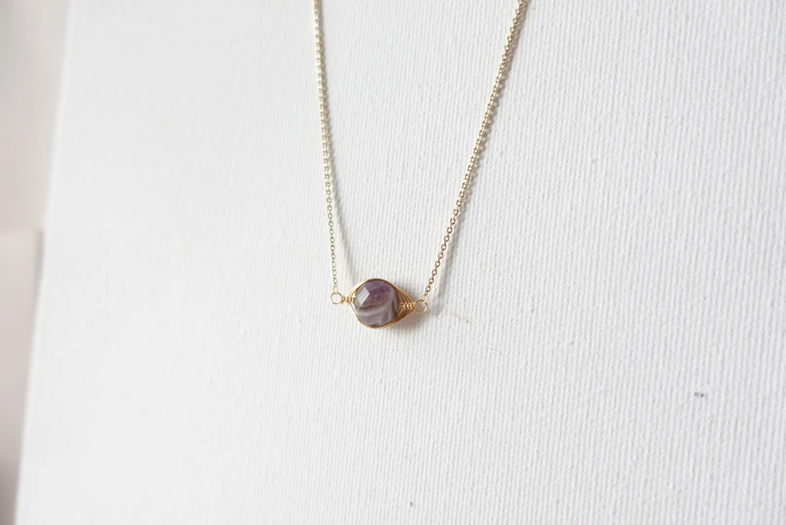 Bayleigh Amethyst Short Necklace