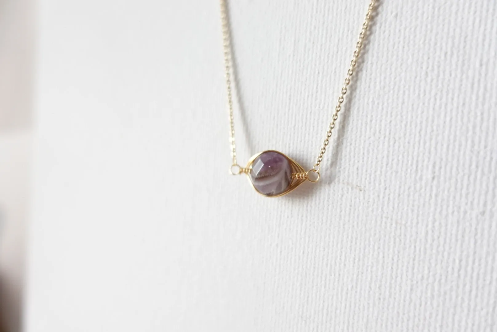 Bayleigh Amethyst Short Necklace