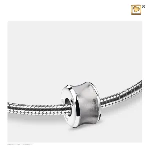 Bead: Path - Rhodium Plated Two Tone - BD2011