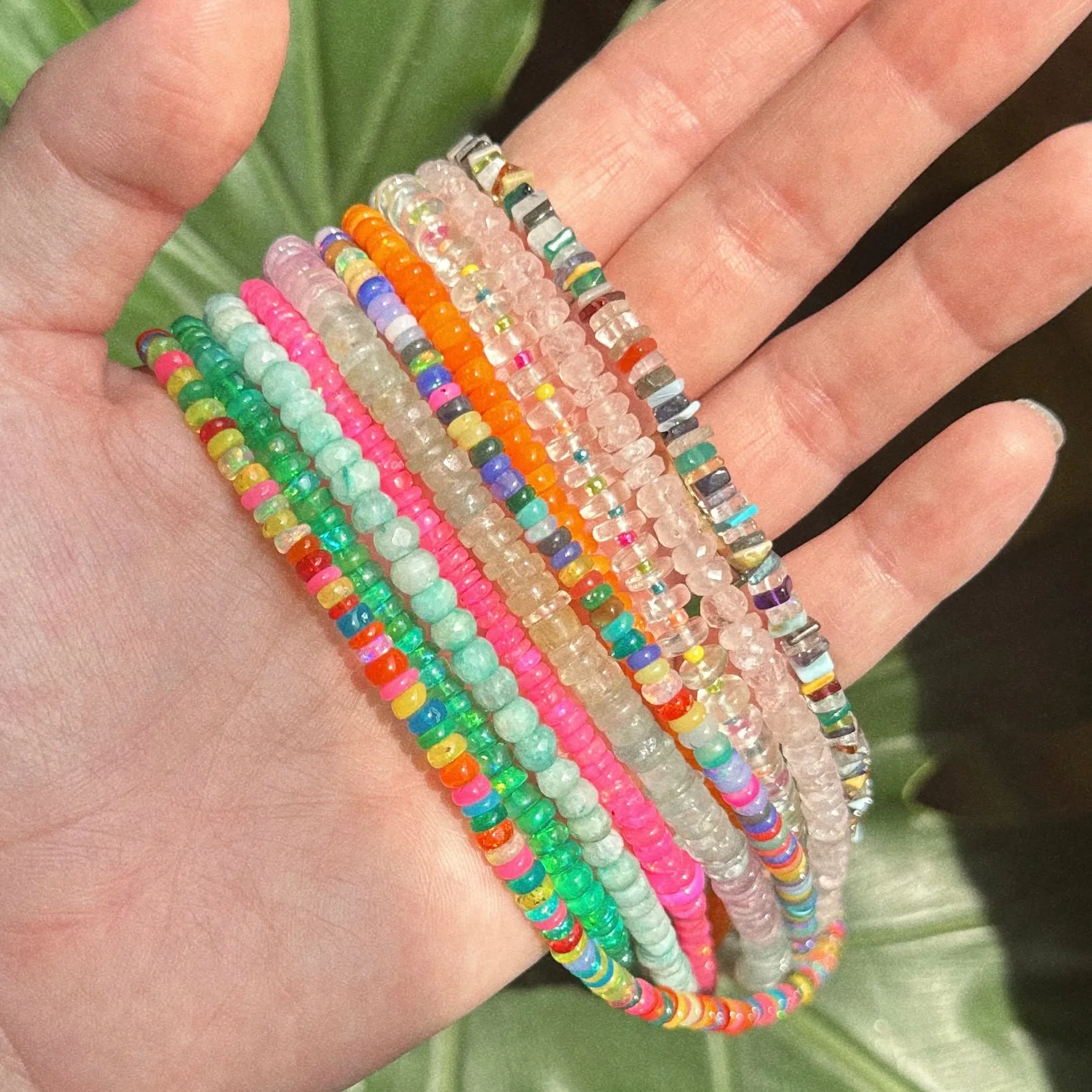 Beaded Gemstone Necklace