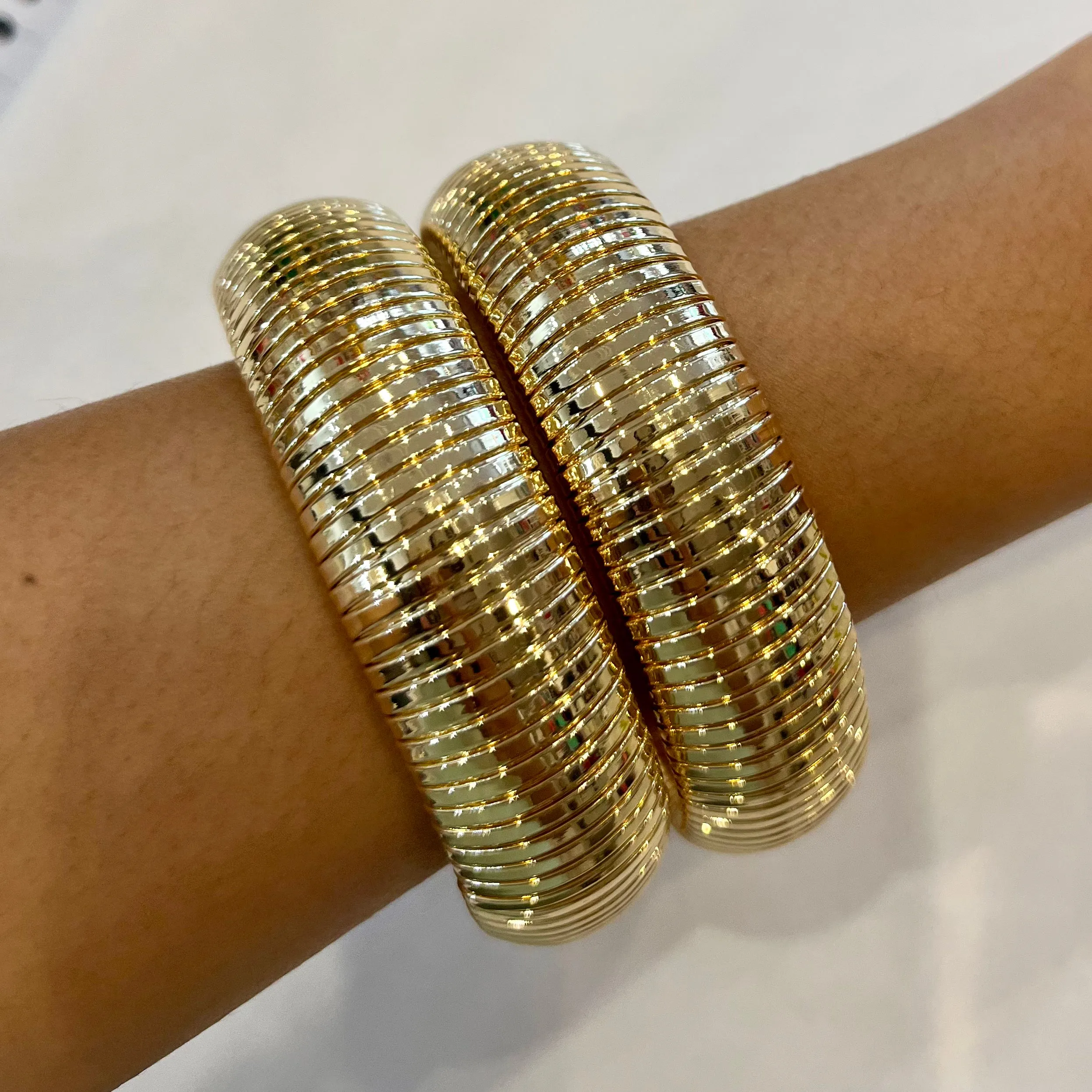 Big and Bold Herringbone Bangle