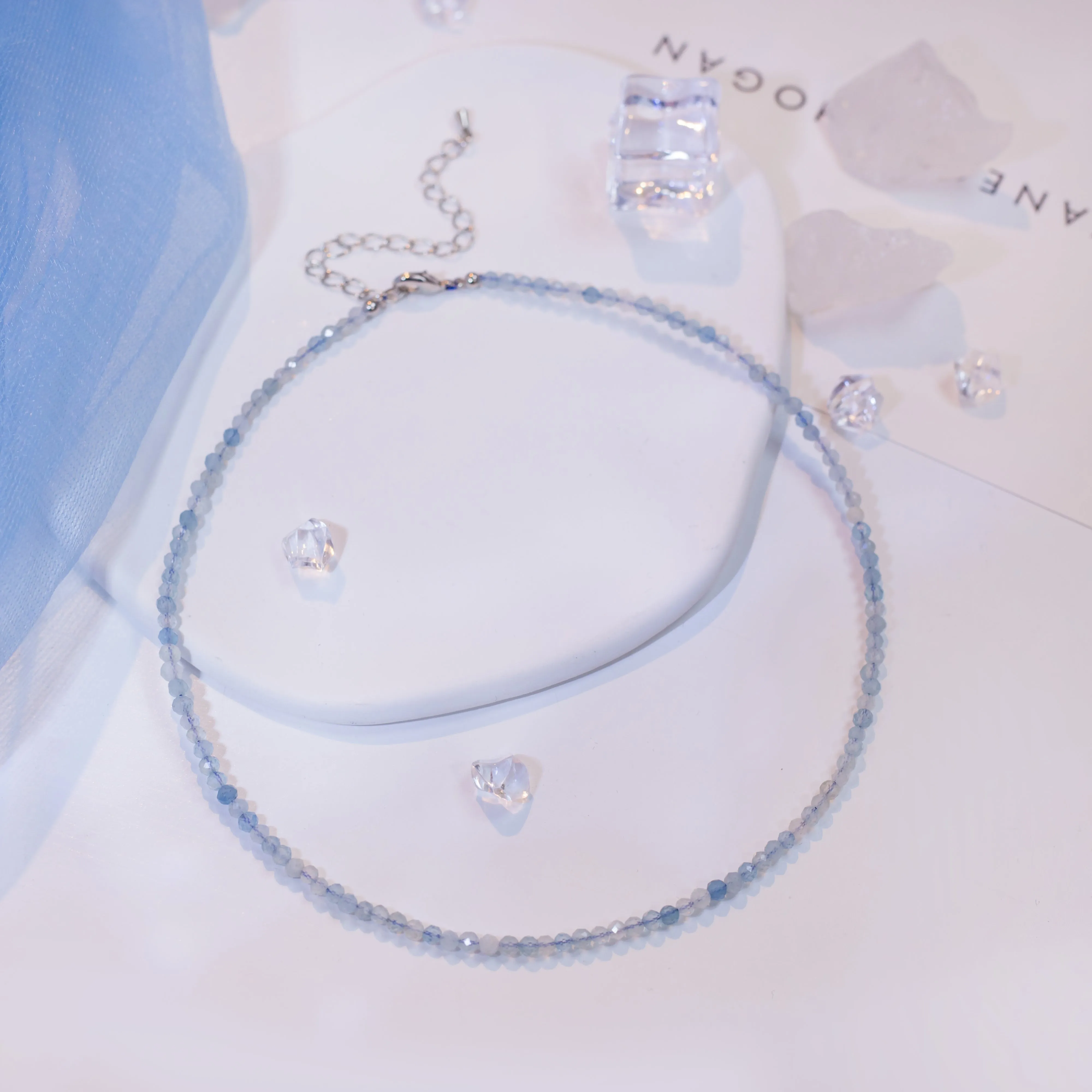 Birthstone Crystal Gemstone Choker Necklace