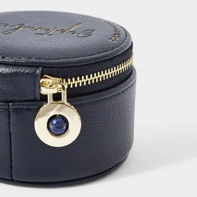 Birthstone Jewellery Box September Lapis Lazuli in Navy KLB2008