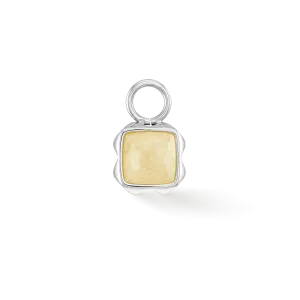 Birthstone November Charm Citrine Silver