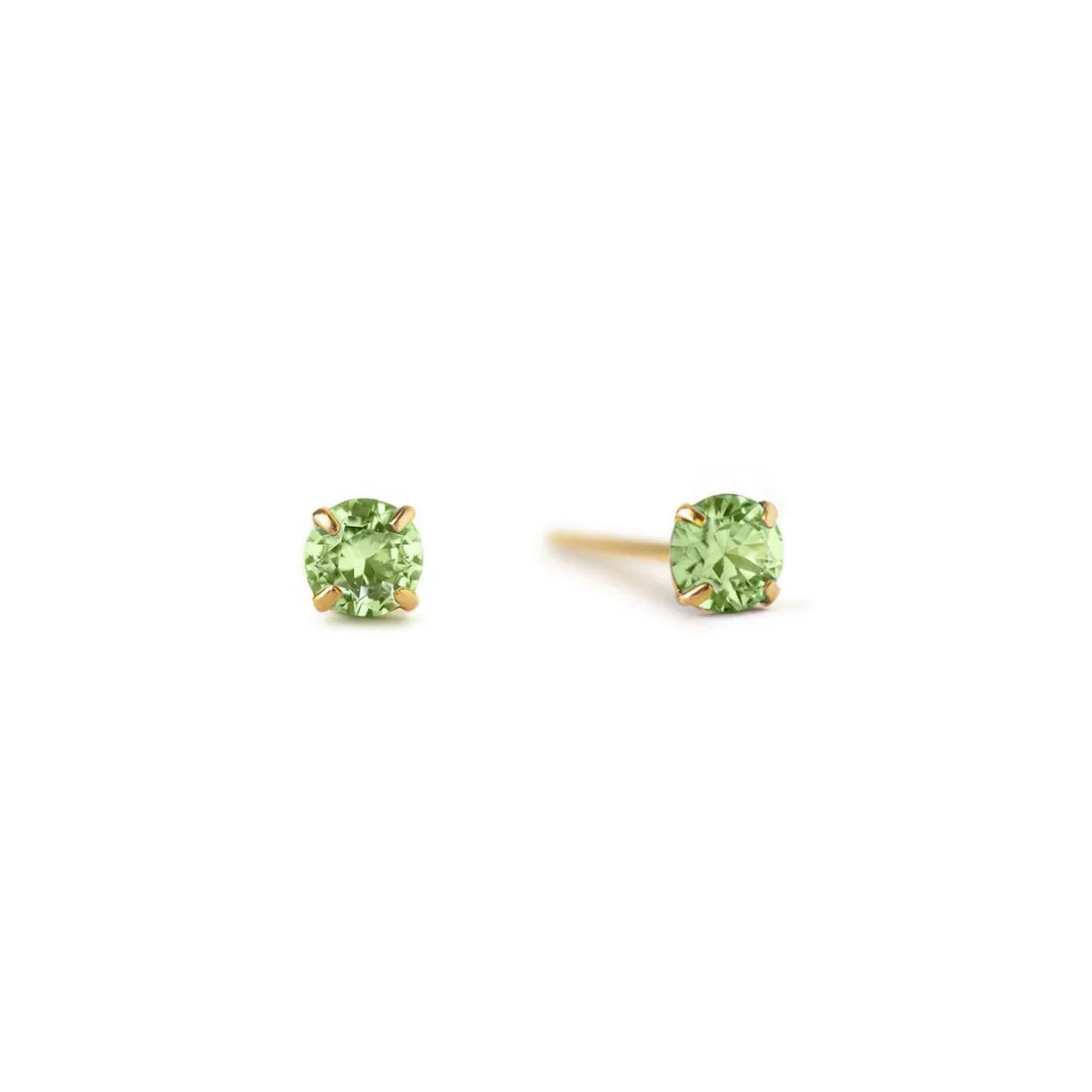 Birthstone Tiny Studs Peridot