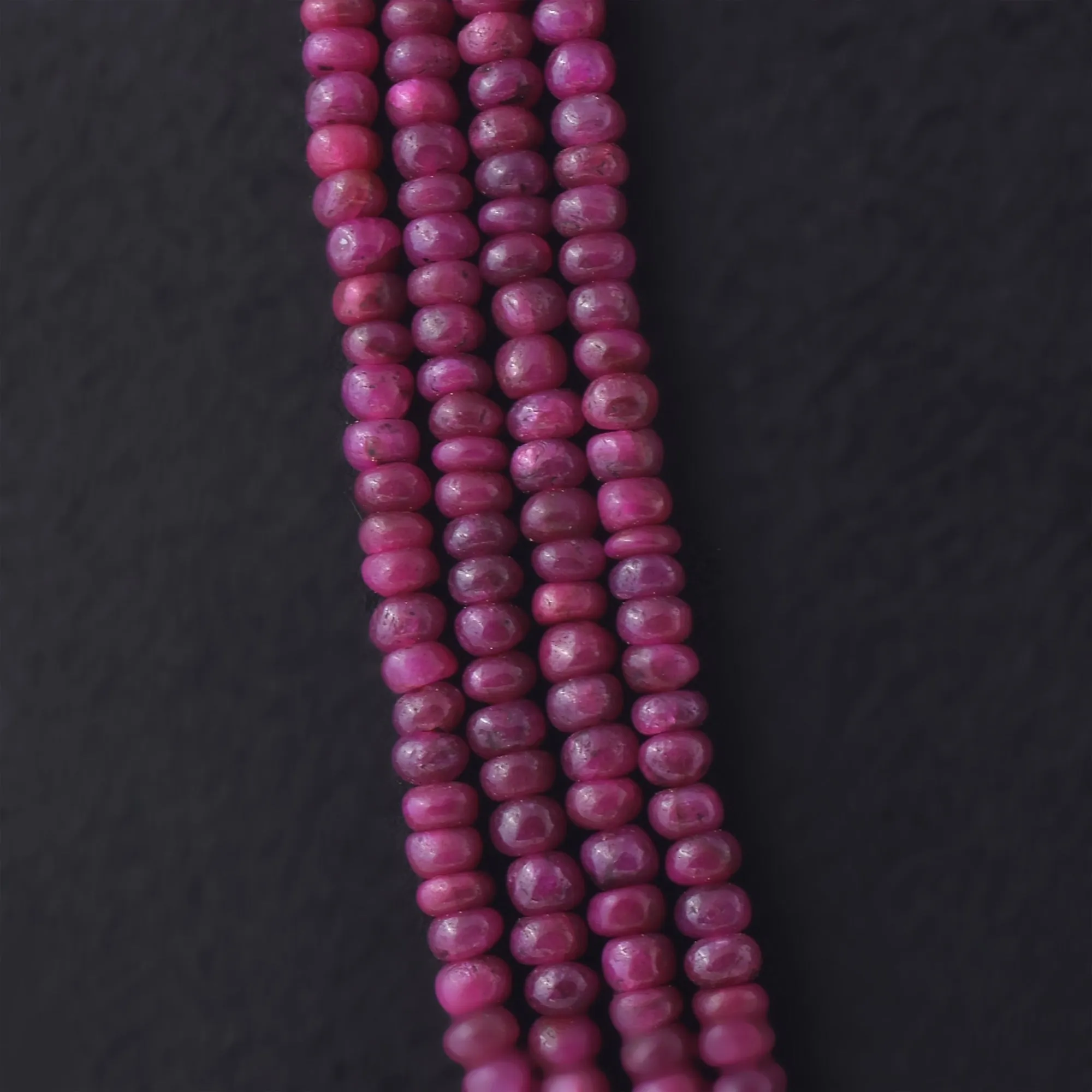 Blushing Ruby Beaded Necklace