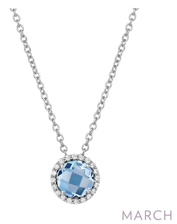 BN001AQP March Birthstone Pendant