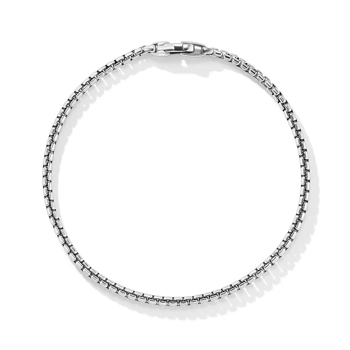 Box Chain Bracelet in Sterling Silver