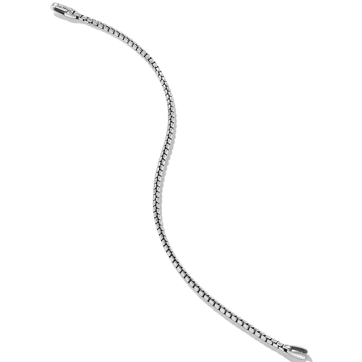 Box Chain Bracelet in Sterling Silver