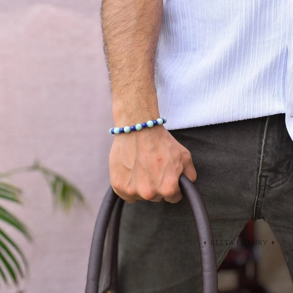 Brave Band - Lapis Lazuli and Amazonite Bracelet