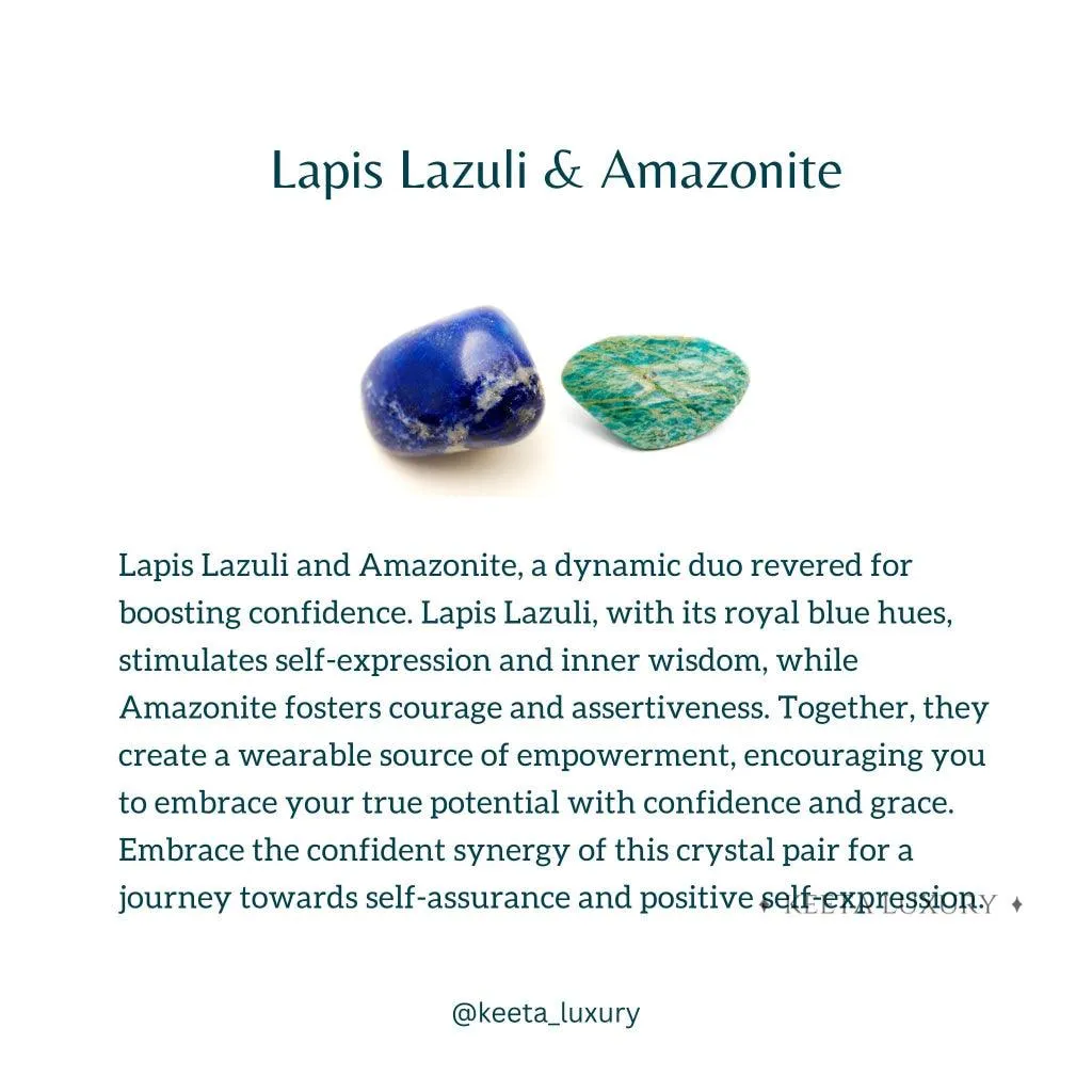 Brave Band - Lapis Lazuli and Amazonite Bracelet