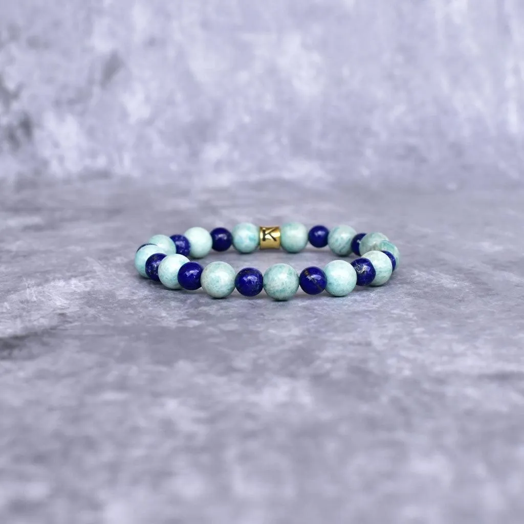 Brave Band - Lapis Lazuli and Amazonite Bracelet