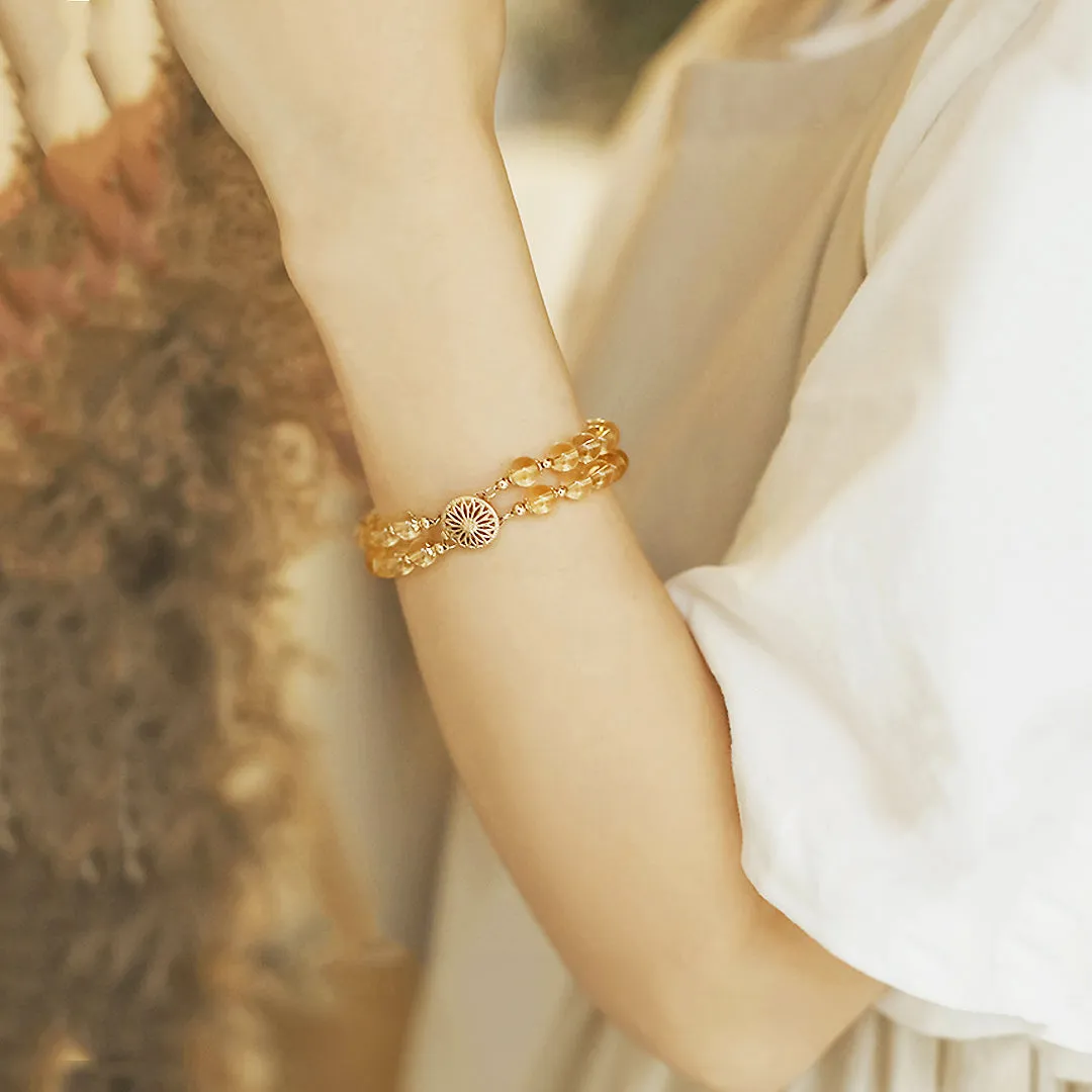 C138 - Citrine Crystal Bracelet