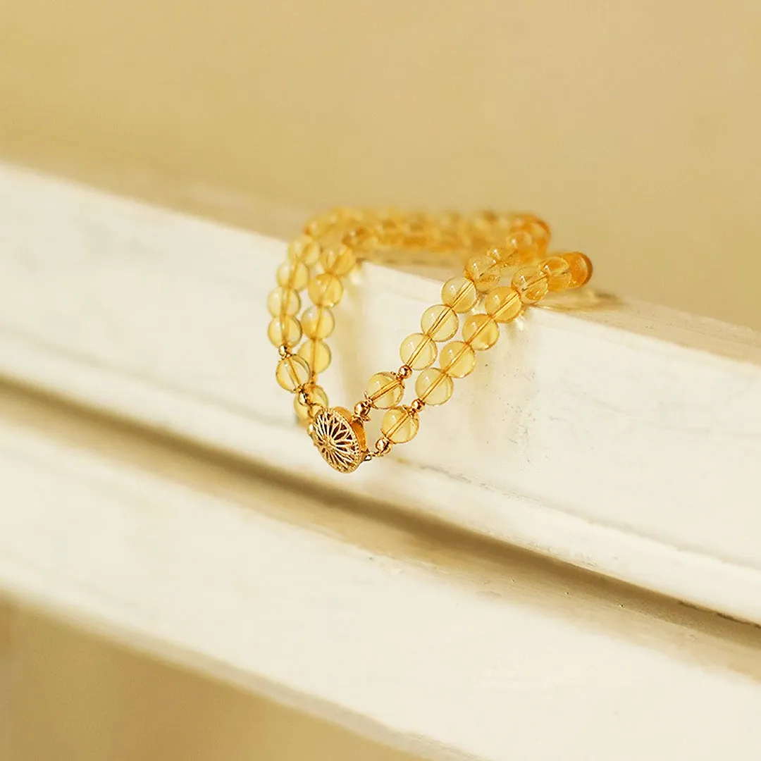 C138 - Citrine Crystal Bracelet