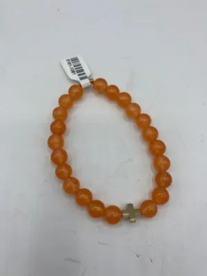 Charged Citrine Beaded Stretch Bracelet